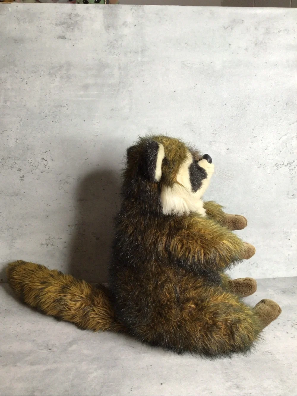 Vintage Realistic Racoon 14 Inch Plush Creations Inc Soft Toy Stuffed Animal